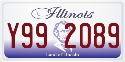 IL license plate Y992089