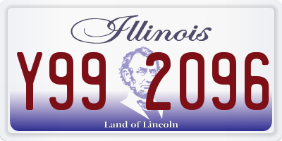 IL license plate Y992096