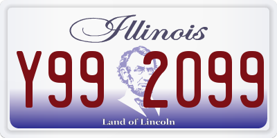 IL license plate Y992099