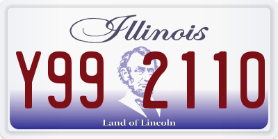 IL license plate Y992110