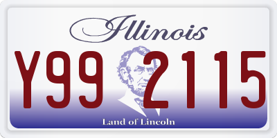 IL license plate Y992115