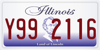 IL license plate Y992116