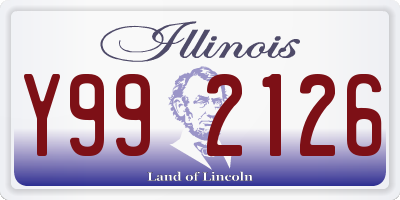 IL license plate Y992126