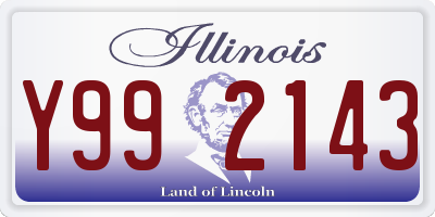 IL license plate Y992143