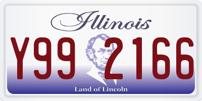 IL license plate Y992166