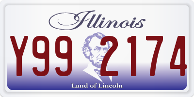 IL license plate Y992174