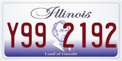 IL license plate Y992192