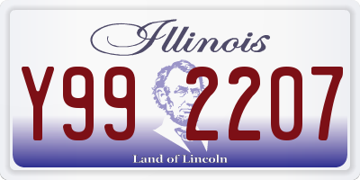 IL license plate Y992207