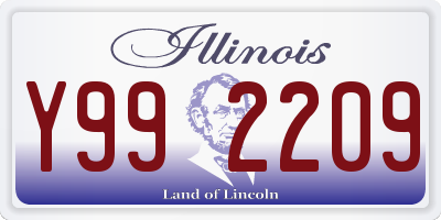 IL license plate Y992209