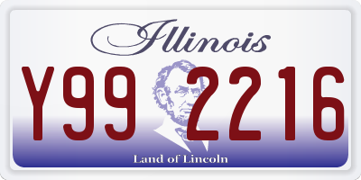 IL license plate Y992216