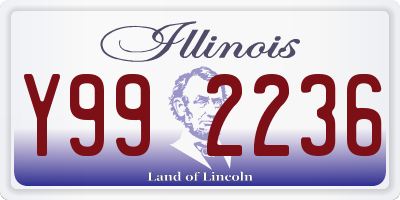 IL license plate Y992236