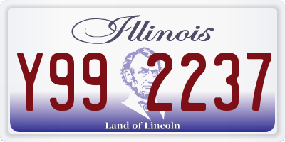IL license plate Y992237