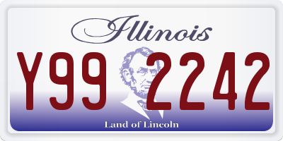 IL license plate Y992242