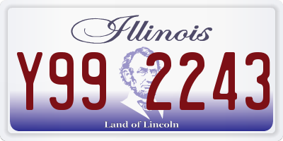 IL license plate Y992243