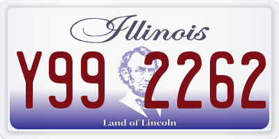 IL license plate Y992262
