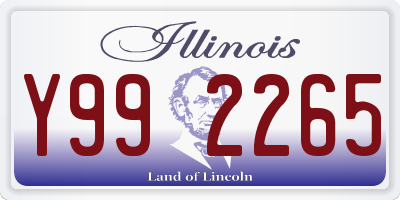 IL license plate Y992265