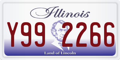 IL license plate Y992266