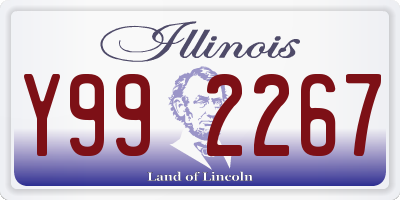 IL license plate Y992267