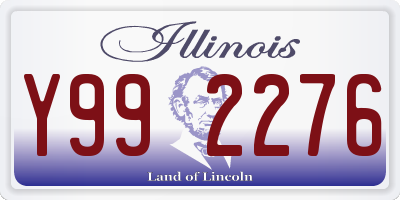 IL license plate Y992276