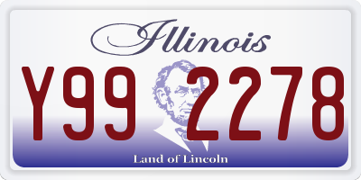 IL license plate Y992278