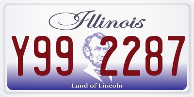 IL license plate Y992287