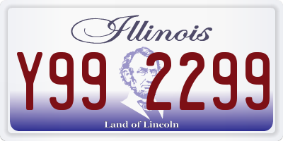 IL license plate Y992299