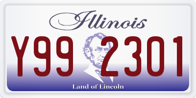 IL license plate Y992301