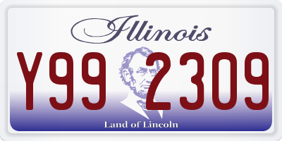 IL license plate Y992309