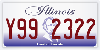 IL license plate Y992322