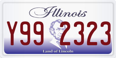 IL license plate Y992323