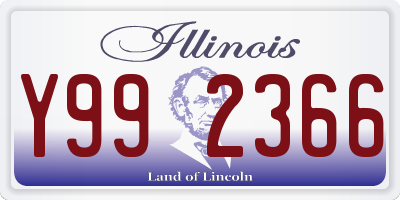 IL license plate Y992366