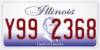 IL license plate Y992368