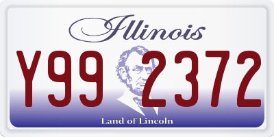 IL license plate Y992372