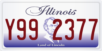 IL license plate Y992377