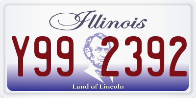 IL license plate Y992392