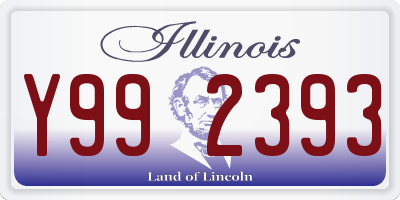 IL license plate Y992393