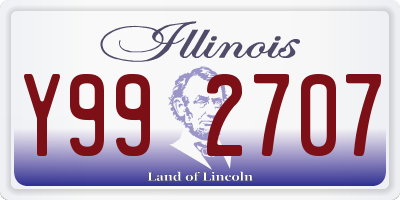 IL license plate Y992707