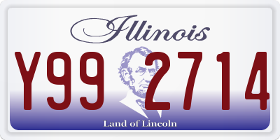 IL license plate Y992714