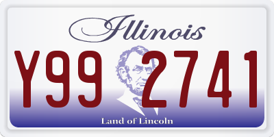 IL license plate Y992741