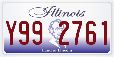 IL license plate Y992761