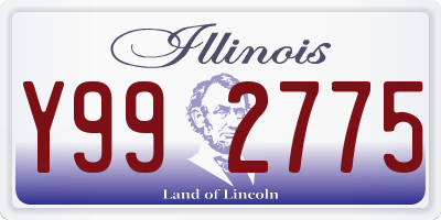 IL license plate Y992775