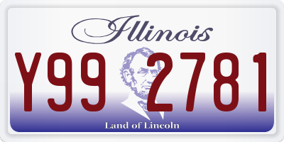 IL license plate Y992781