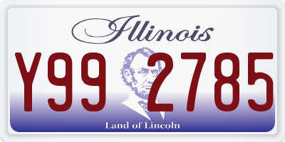 IL license plate Y992785