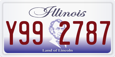 IL license plate Y992787