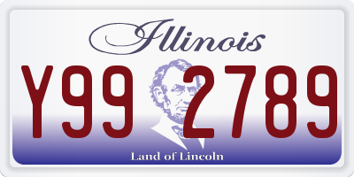 IL license plate Y992789