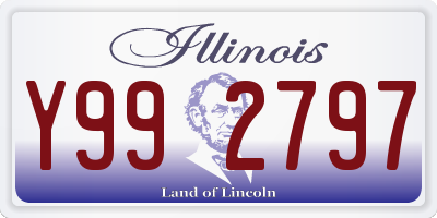 IL license plate Y992797