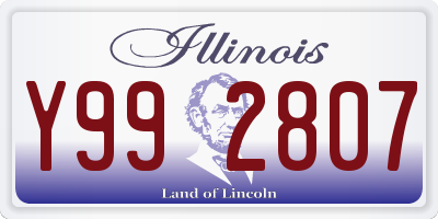 IL license plate Y992807