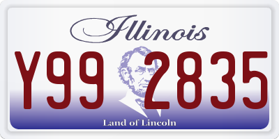 IL license plate Y992835