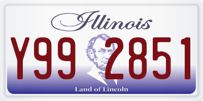 IL license plate Y992851