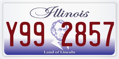 IL license plate Y992857